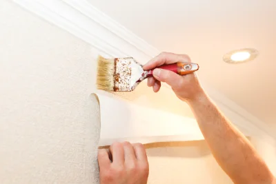 Pose de papier peint à Saint-Georges-de-Noisné — revêtements muraux et toiles de verre